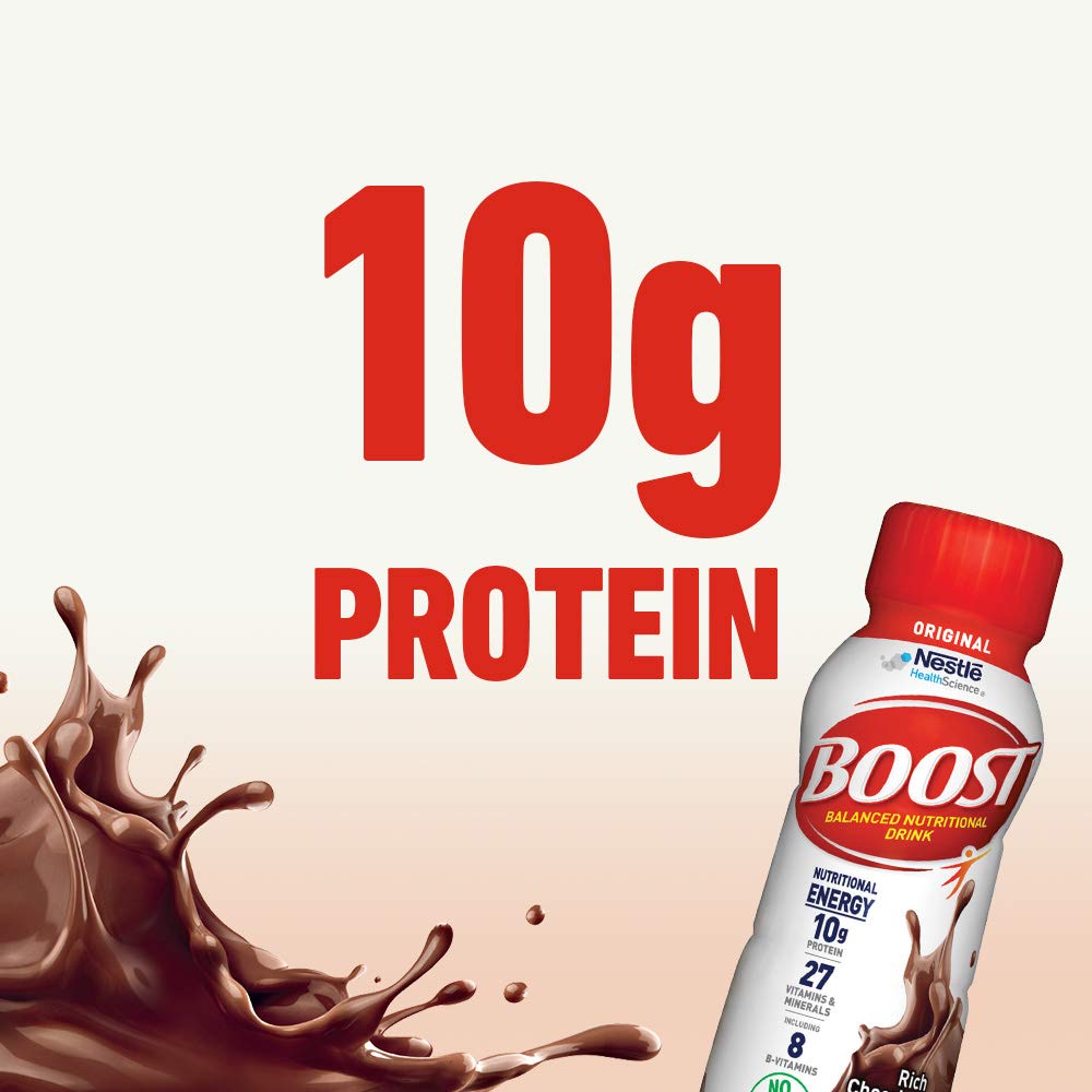 Boost Original Nutritional Drink, Rich Chocolate, 8 Fl Oz (Pack of 24) : Grocery & Gourmet Food