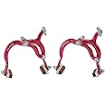 Dia Compe MX890 Side Pull Caliper Brake Set (F+R) for Old School BMX, Red, DP2512-FR