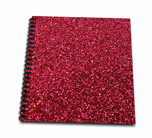 3dRose Red Faux Glitter-Photo of Glittery Texture-Glam Matte Sparkly Bling-Glam…