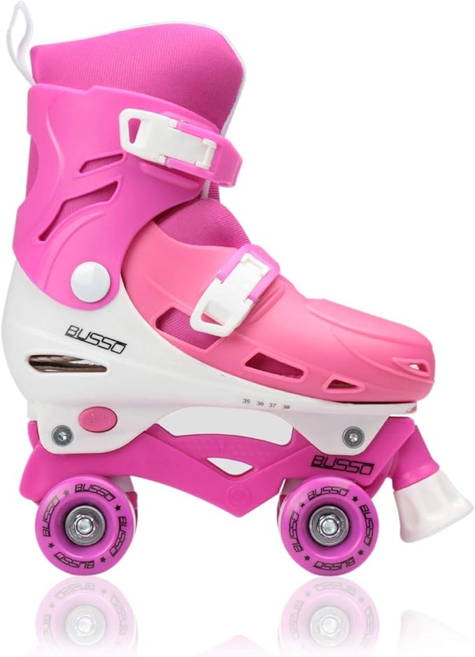 Busso Ayarlanabilir 4 Tekerlekli Pembe Paten YX126A