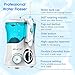 Silver Fork Water Flosser 10 Pressure Settings Oral Irrigator Anti Leakage Teeth Cleaner with 7 Multifunctional Tips, 600ml High Capacity Dental Water Flosser for Braces Care, Teeth Cleaning(Blue)