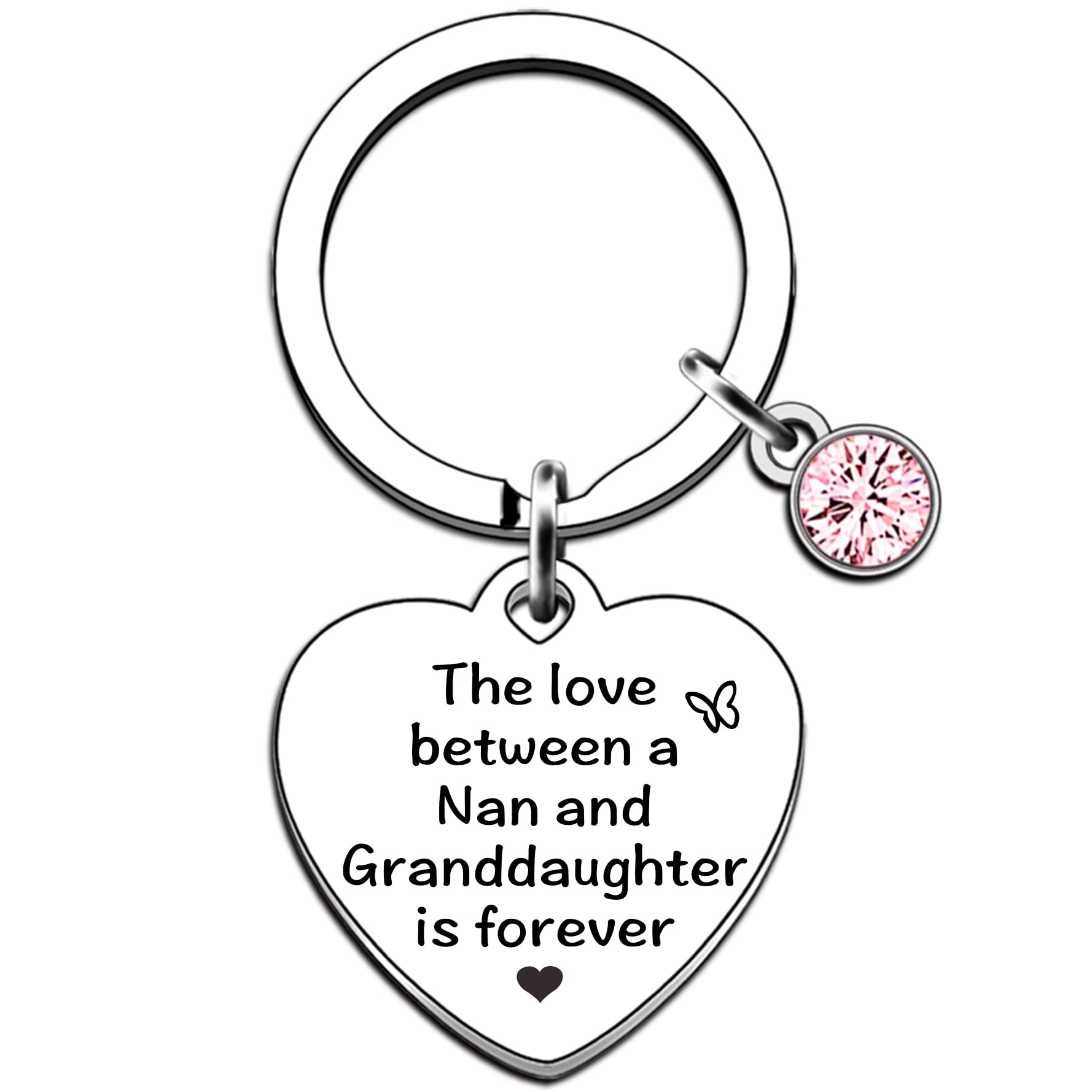 AMZQ Nan Gifts Nan Keyring Great Nan Gifts from Granddaughter Nan Birthday Gifts Christmas Keyring Present for nan Nanny Nana