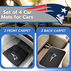 Fanmats New England Patriots Set of 4 Car Mats for