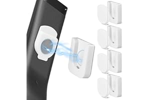 MAWFOZIN Remote Control Holder Wall Mount 5 Pack High Magnetic Control Organizer Storage Containers for TV Air Conditioning Remote Control Wall Hook Holder with Self Adhesive for Home Office School (White)