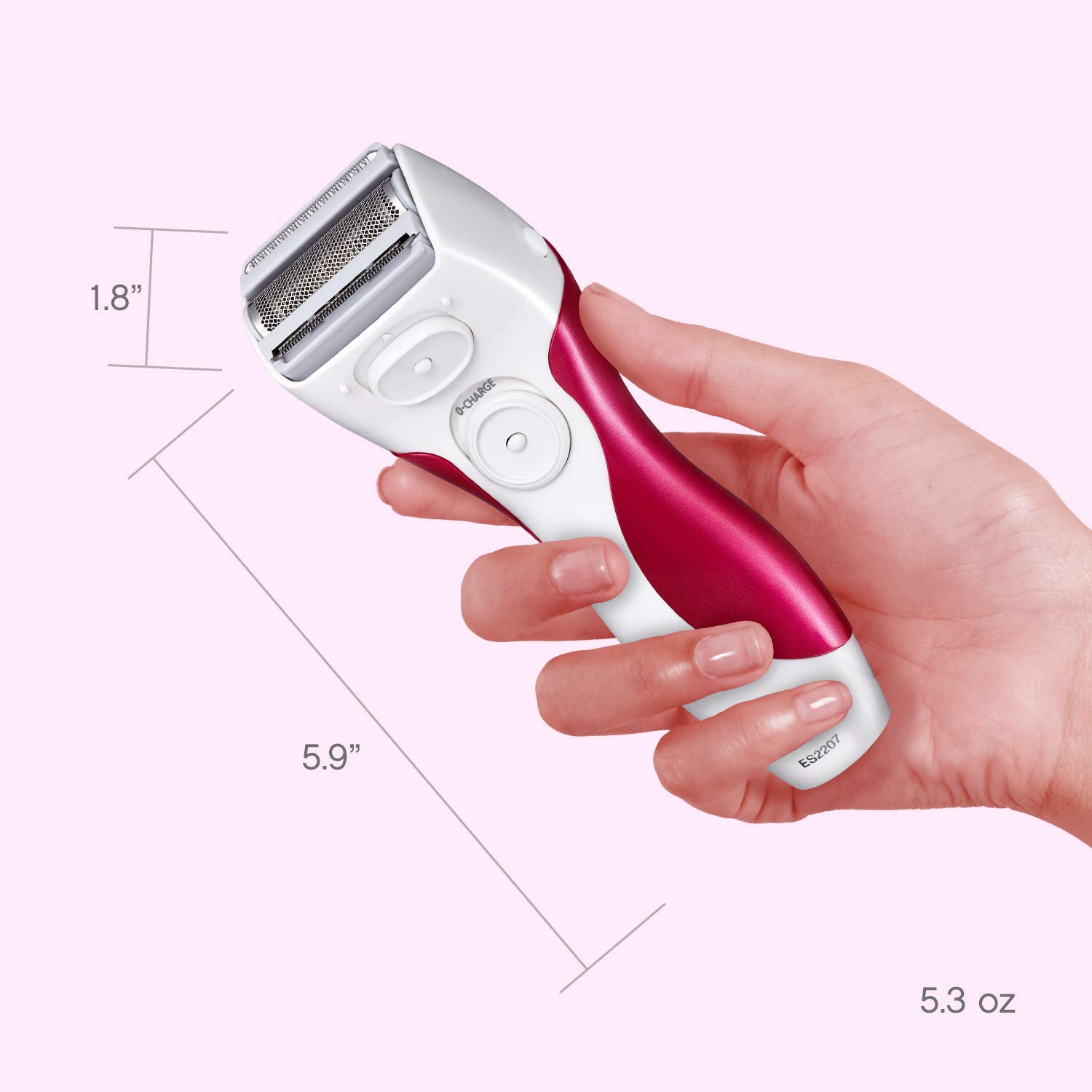 Panasonic Electric Shaver for Women, Cordless 3 Blade Razor, Pop-Up