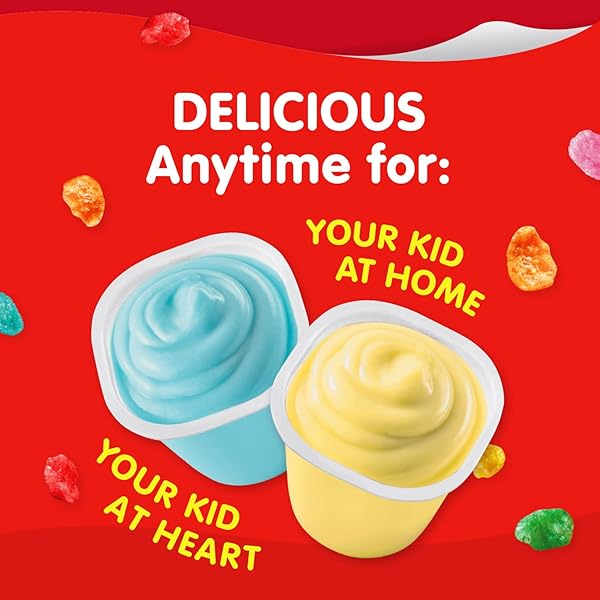 SNACK PACK POST FRUITY PEBBLES FLAVORED PUDDING CUPS, 3.25 OZ. 6 COUNT