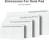 Aothia XL Desk Pad 122x43cm PU Leather Anti-Slip Waterproof Blotter Grey view 5