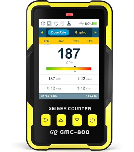 Amazon.com: KLUFO Nuclear Radiation Detector, Geiger Counter Beta