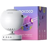 POCOCO Galaxy Star Projector + Gorgeous Nebula Series Discs | 8 Discs Total, Rechargeable, 1W Soft Light, 2 Megapixel Lens, 5K Discs, Realistic Galaxy
