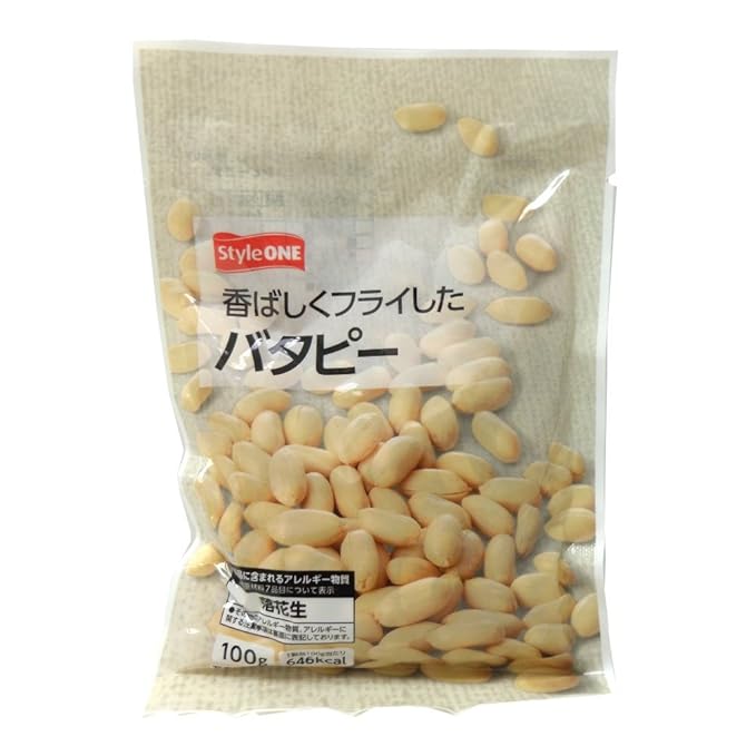 Japanese Packaged Snacks Pack of 4 [Japan Imported] (PEANUTS (100g