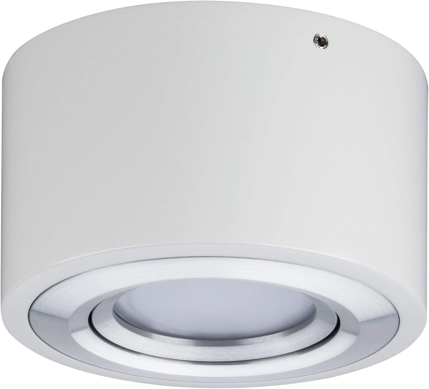 Paulmann 79708 LED Ceiling luminaire Argun Round swivelling incl. 1x4.8 watt dimmable Ceiling lamp Brushed Aluminium Living Room lamp Metal 3000 K - Image 4