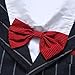 TNYKER Baby Boy Suit, Baby Boy Tuxedo，Toddler Short Sleeve Rompers Infant Outfit with Bow Tie