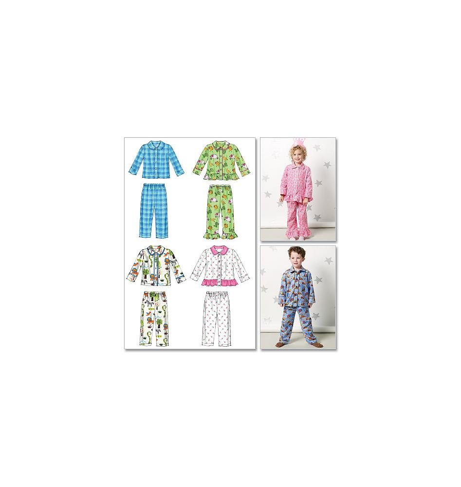 McCall's Patterns M6458 Size CF 4-5-6 Toddlers'/ Children's Tops and Pants, Pack of 1, White