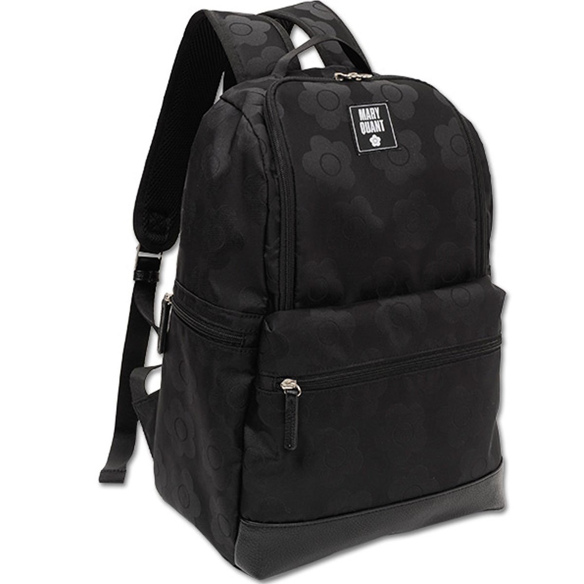 お買い得モデル マリークワント B07dw3rmxs ブラック カバン 鞄 柄 花 デイジー フラワー レッド 赤 ブラック 黒 バックパック デイジーライトジャカードリュック Quant Mary レディース Wwmp Org Za