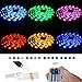 Simfonio LED Light Strip 16.4FT 5050SMD 150LEDs RGB LED Strip Lights with Remote and Power Supply for Home Decor