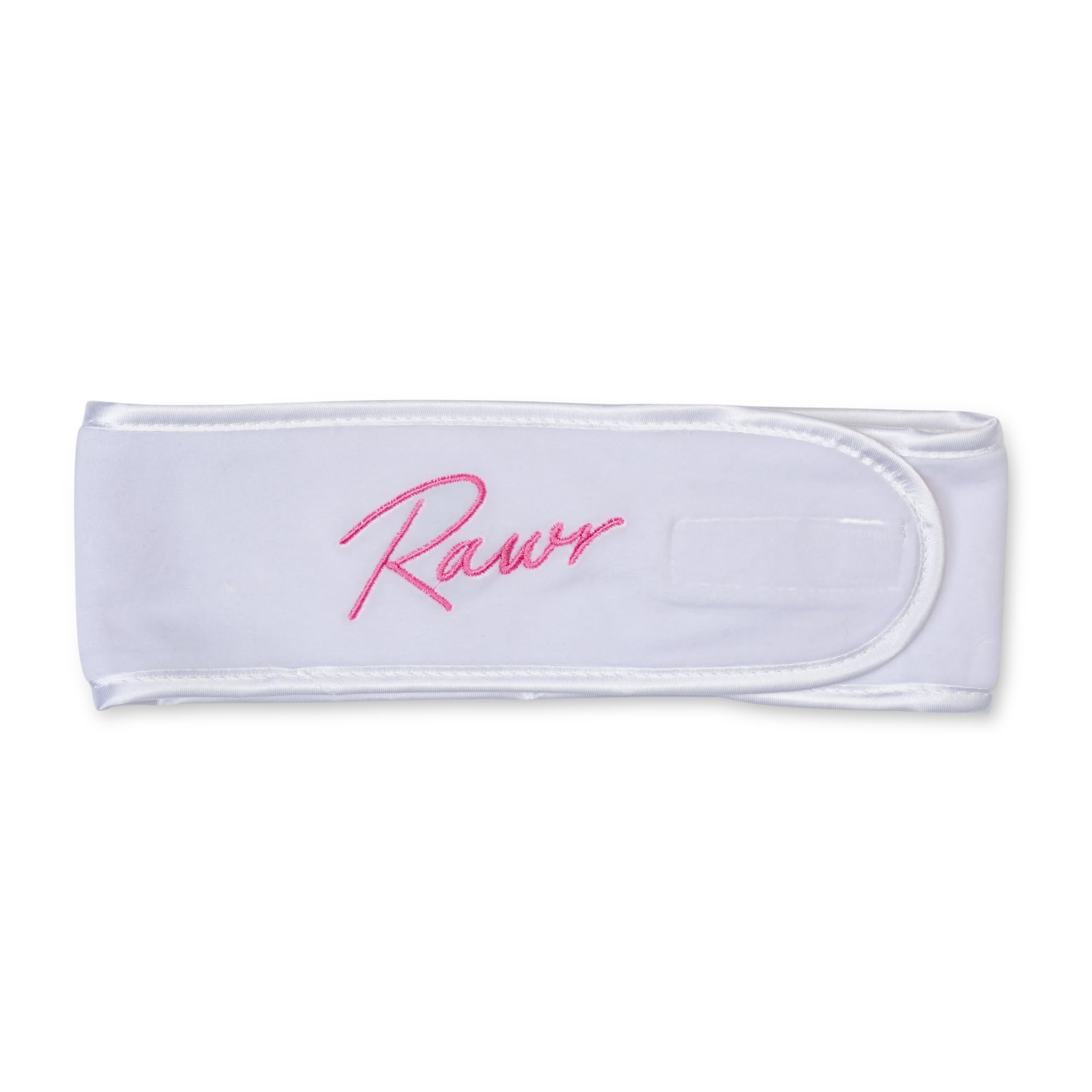 Luxury Spa Skincare Handband for Washing - Microfiber Girls Makeup Headband - Plush Softness, Adjustable Fit - Non-Slip All Day Womens Headbands - Headband for Washing Face - White