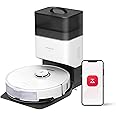 roborock S8+ Robot Vacuum, Sonic Mop with Self-Empty Dock, Stores up to 60-Days of Dust, Auto Lifting Mop, Ultrasonic Carpet Detection, 6000Pa Suction, White