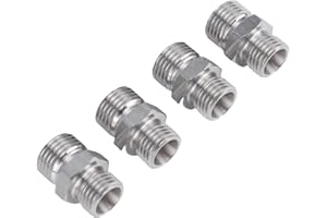 Dpofirs Carbon Steel M14 to M16 Hydraulic Connector | Thread Adapter for Mini Excavator AGT Attachment