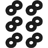 tifanso 6 Pairs Silicone Guitar Strap Locks for Most Guitars, Black | No-Tool Quick Install, Anti-Slip Strap Blocks, Protects Guitar Finish, Fits Acoustic Electric &amp; Bass, Durable Soft Silicone