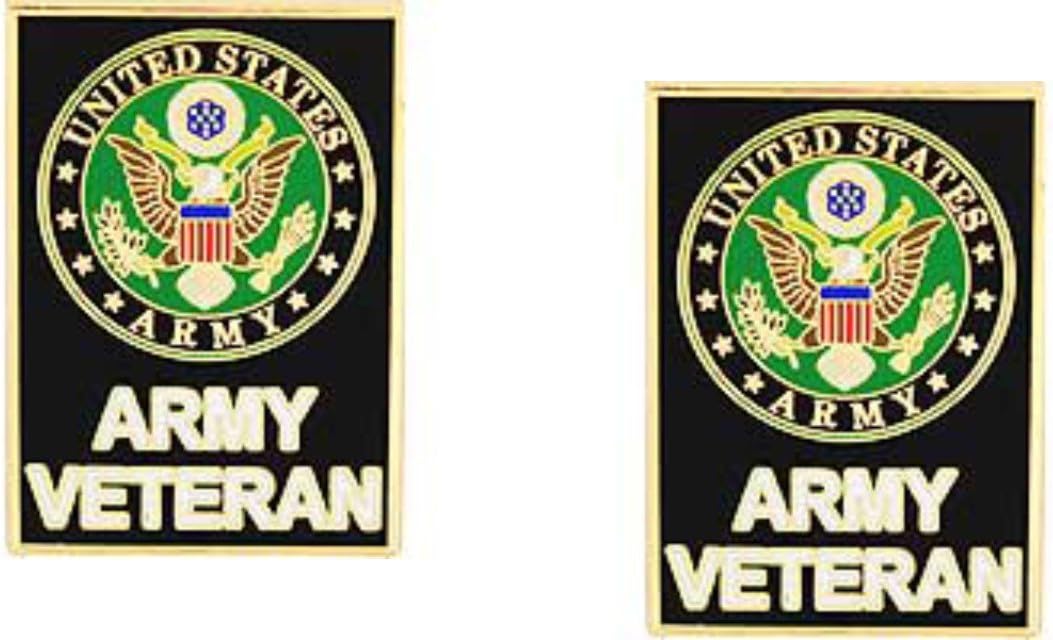 MilitaryBest US Army Veteran Lapel Pin 2 Pack Automotive
