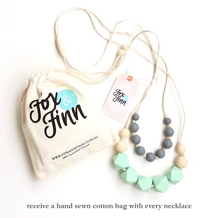 fox and finn teething necklace