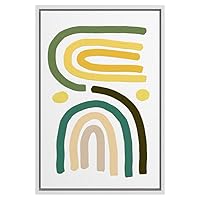 SIGNWIN Framed Canvas Wall Art Nordic Rainbow Canvas Prints Home Artwork Decoration for Living Room,Bedroom - 16