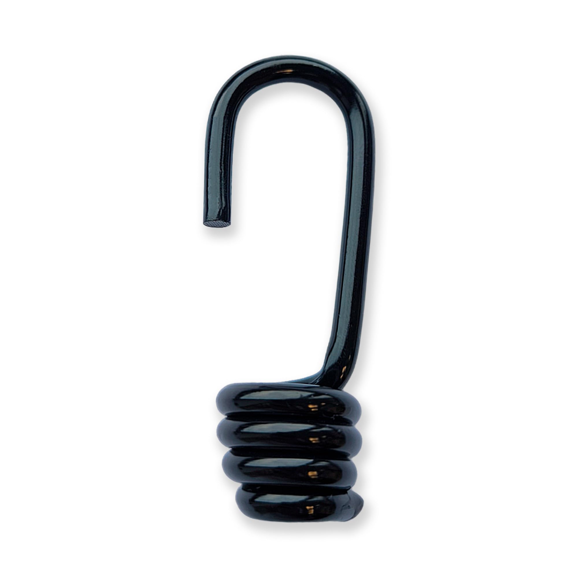 10 black spiral hooks for ø 10 mm expander rope rubber rope tarpaulin rope Spannfix tensioner