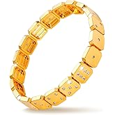 Miss Glorael 18K Gold Plated Dice Bracelet - Street Style Jewelry, Personalized Accessory, Thoughtful Gift for Gamers & Jewelry Enthusiasts