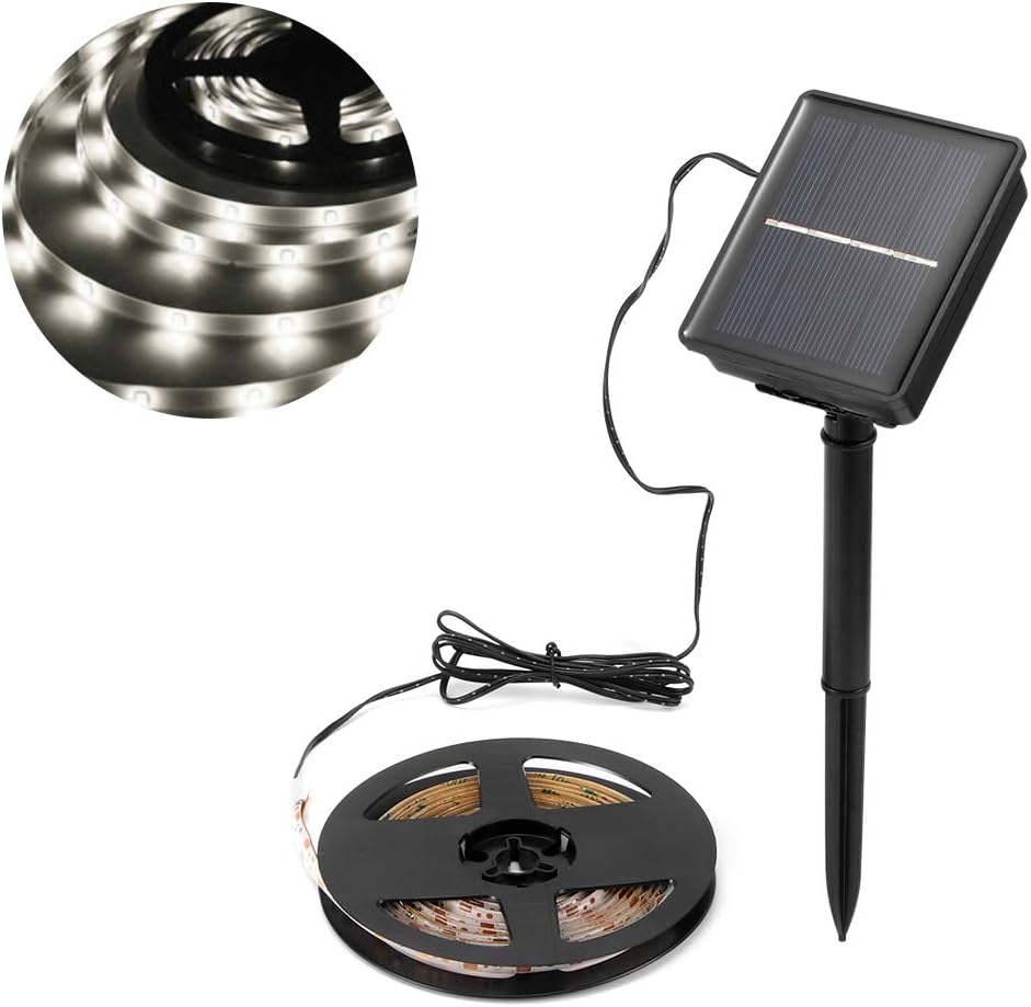 Solar Strip Light, ALLOMN LED String Light Outdoor Waterproof Flexible