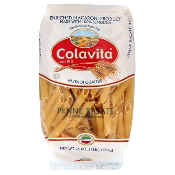 COLAVITA PASTA PENNE RIGATE, 16-OUNCES (PACK OF10)