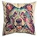 Redland Art Cute Pet Border Collie Dog Pattern Cotton Linen Throw Pillow Covers Car Sofa Cushion Cases Home Decor Square 18
