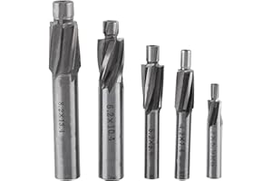 5pcs 4 Flutes HCountersink End Mill Cutter M3 M8 Solid Slot Countersink End Mill Drill Bit