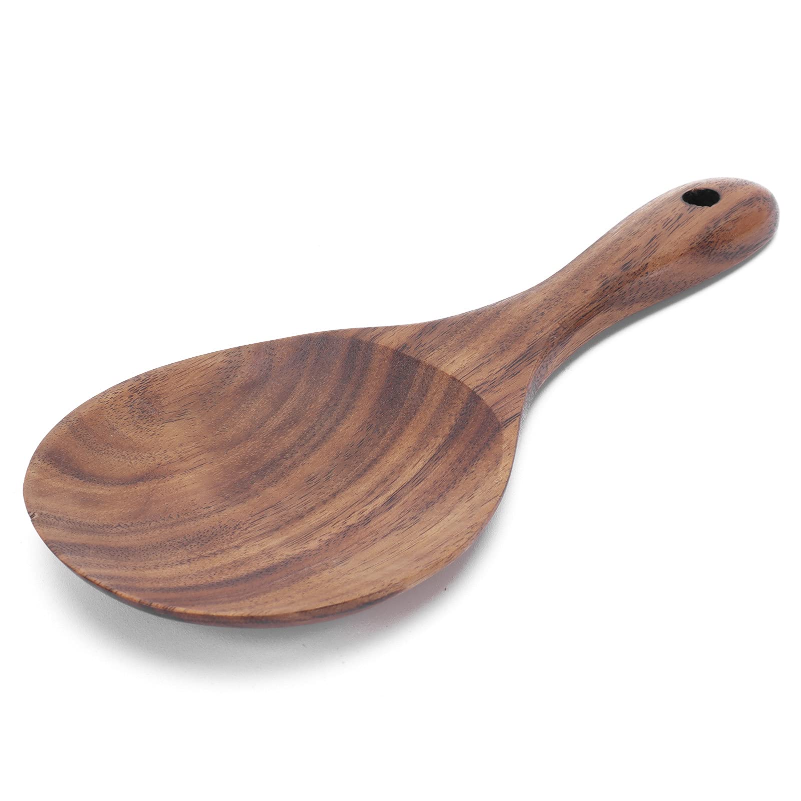 Rice Serving Spoon, Wooden Non Stick Rice Paddle, Multifunctional Rice Spoon for Rice, Mashed Potatoes, Serving, Mixing