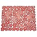 mDesign Adjustable Kitchen Sink Dish Drying Mat/Grid - Soft Plastic Sink Protector - Cushions Sinks, Stemware, Glasses, Dishes - Quick Draining Flower Design - Large, 17.2