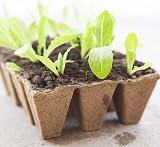 KINGLAKE 10 Pack Seed Trays 12 Cells Biodegradable Paper Pots Garden Kit view 5