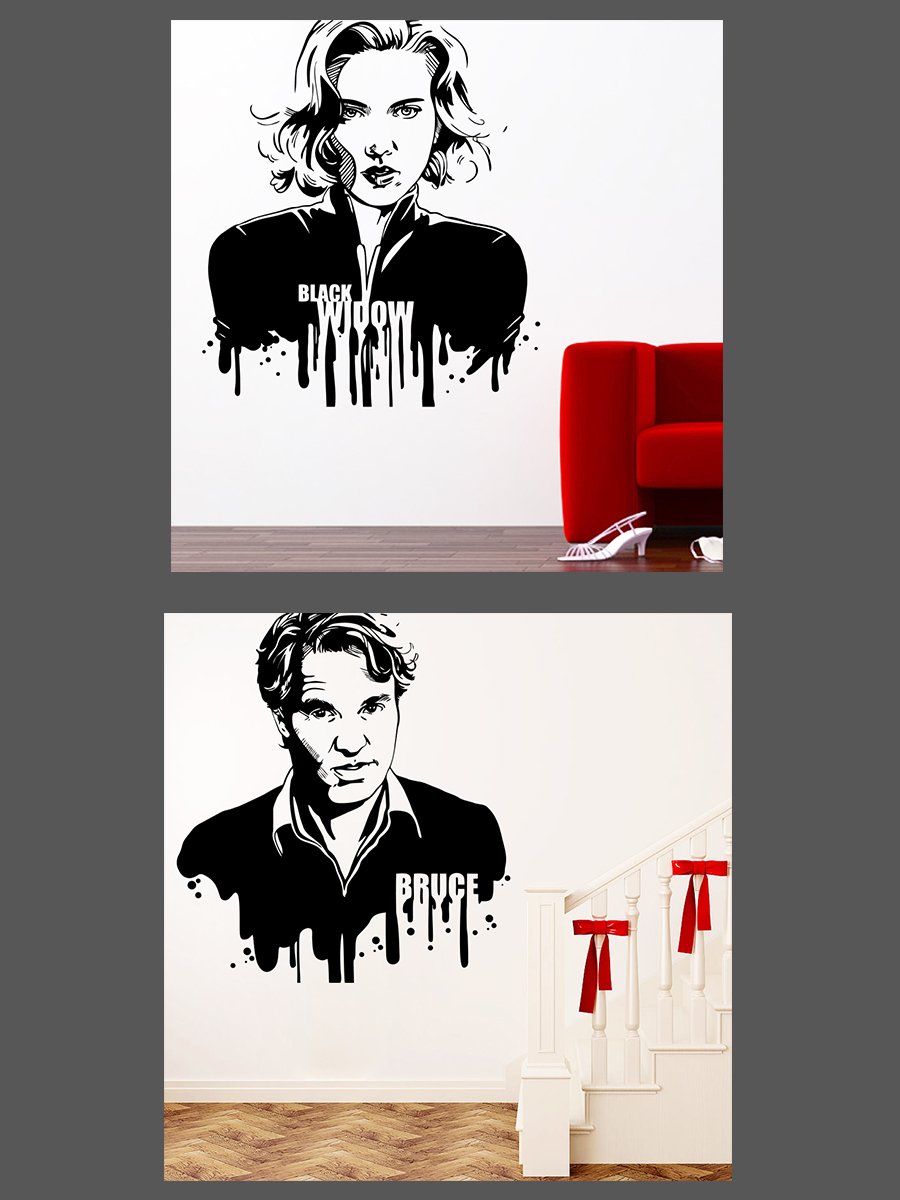 Buy Decal Style Dr Bruce Banner Decal Style Black Widow Wall
