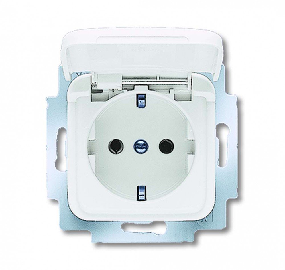 Busch-Jaeger Steckdose with hinged lid, 20EUK 214
