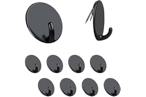 GICARE Cubicle Hooks, Cubicle Accessories Hooks for Fabric Wall,10 Pack Cubicle Clips Cubicle Coat Hook Cubicle Picture Hangers for Office Home Kitchen, File Pockets, Hats, Purses, Bags Black