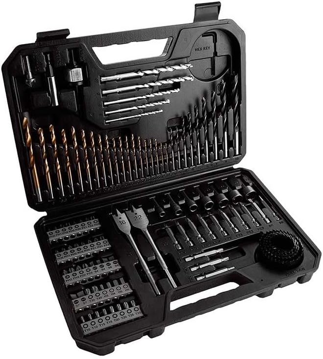Professional Set Punte E Bit Per Legno, Pietra E Metallo, Accessori Per Utensili Di Foratura E Avvitamento, 103 Pezzi