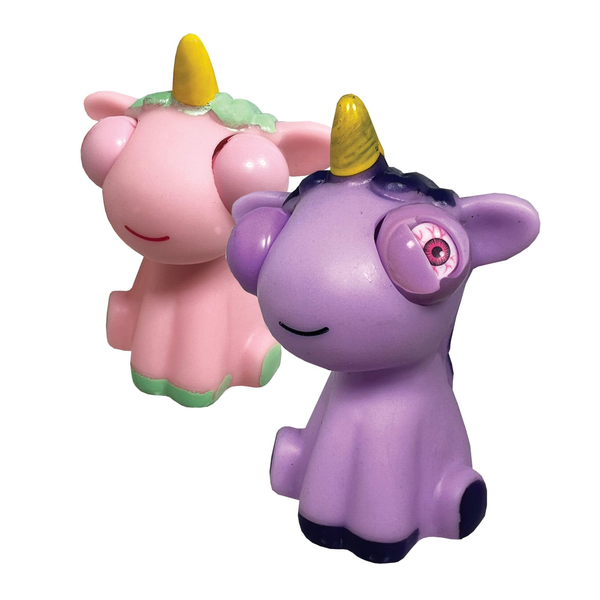 Wild Winkers - Unicorn from Deluxebase. Squeeze Toy Novelty Unicorns with Popping Eyes, Squishy Animal Figurine & Anxiety Relief Gadget for Party Favors, Sensory Play & Stress Management