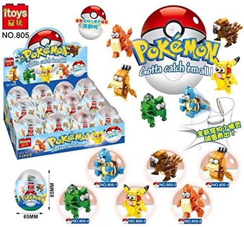 POKEMON Surprise Eggs 6 pcs Random Pokemon character Inside