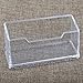 MaxGear Clear Business Card Holder Acrylic Business Card Stand for Desk Plastic Business Card Holder, Single Compartment, Fits 50-60 Business Cards Capacity, 4 Pack