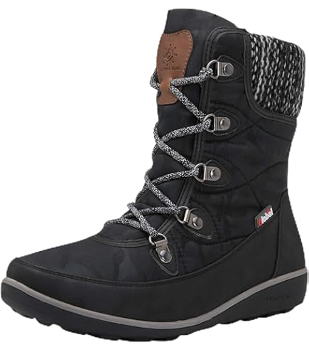 Waterproof Mid Calf Winter Hiking Boot Durable Warm Fleece Lined Non-Slip Snow CAICJ98 Winter Boots for Women Warm Lined Comfortable  main image 4