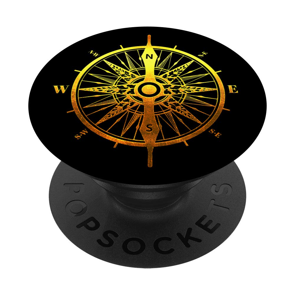 Nautical Compass Rose Cool Design for Adventurer PopSockets Swappable PopGrip
