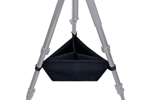 ZELARMAN Tripod Stone Bag, Sand Bag with 3 Compartments Fit for Most Tripods, Heavy Duty Stone Sand Bag, Weight Bag for Photography, Black