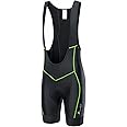 Przewalski Men’s 3D Padded Cycling Bike Bib Shorts, Bicycle Biking Bib Shorts
