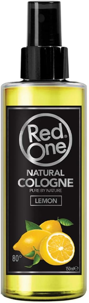 RedOne Aftershave Barber Lemon Cologne Spray 150ml, 150 ml (Pack of 1)