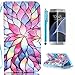 Galaxy S7 Case,CASELAND Samsung Galaxy S7 Case Wallet PU Leather Stand Flip Case for Samsung Galaxy S7 - Flower