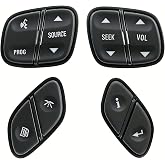 Steering Wheel Control Switch Button for Chevy GMC C-adillac &amp; More | Fit 2003-2009 Silverado Suburban Tahoe Avalanche Sierra Yukon Escalade | Replaces# 21997738, 1999443