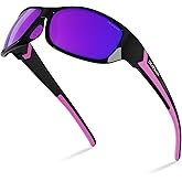 DEAFRAIN Polarized Sports Sunglasses for Men Women Driving Fishing Cycling Running UV Protection